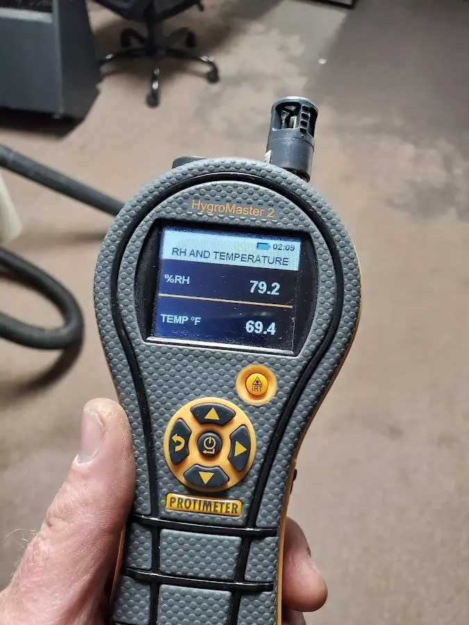 Moisture meter humidity assessment for Fire & Smoke Damage Restoration in Vincent